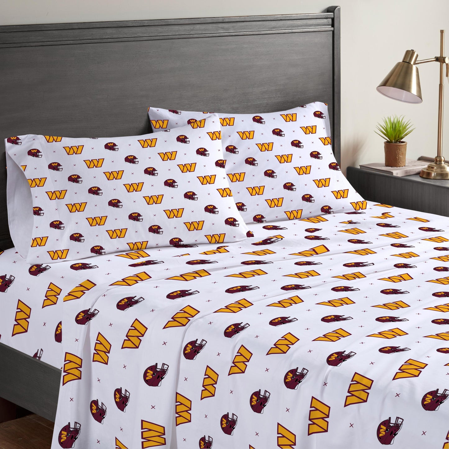 NFL Small X Queen Sheet Set