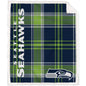 NFL Playmaker Plaid Ultra Cozy Sherpa Throw