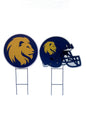 NCAA Logo and Helmet 2 Pack Yard Sign Set