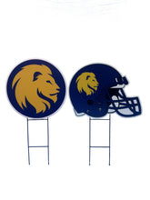 Load image into Gallery viewer, NCAA Logo and Helmet 2 Pack Yard Sign Set
