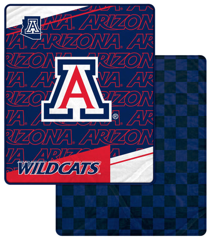NCAA Diagonal Ghost Checker 60x70 Blanket