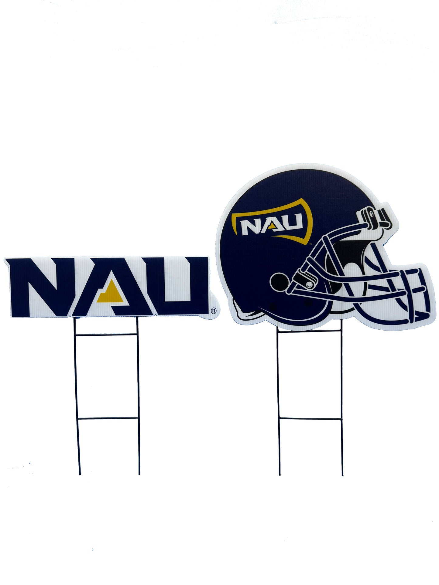 NCAA Logo and Helmet 2 Pack Yard Sign Set