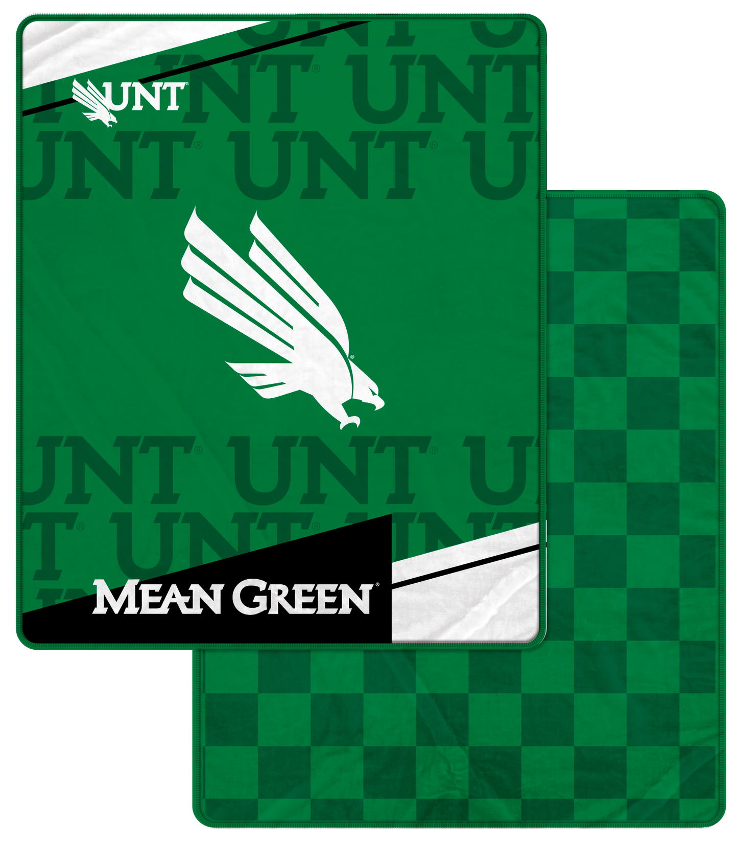 NCAA Diagonal Ghost Checker 60x70 Blanket