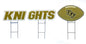 NCAA Wordmark & Football 3 Pack Yard Sign Set
