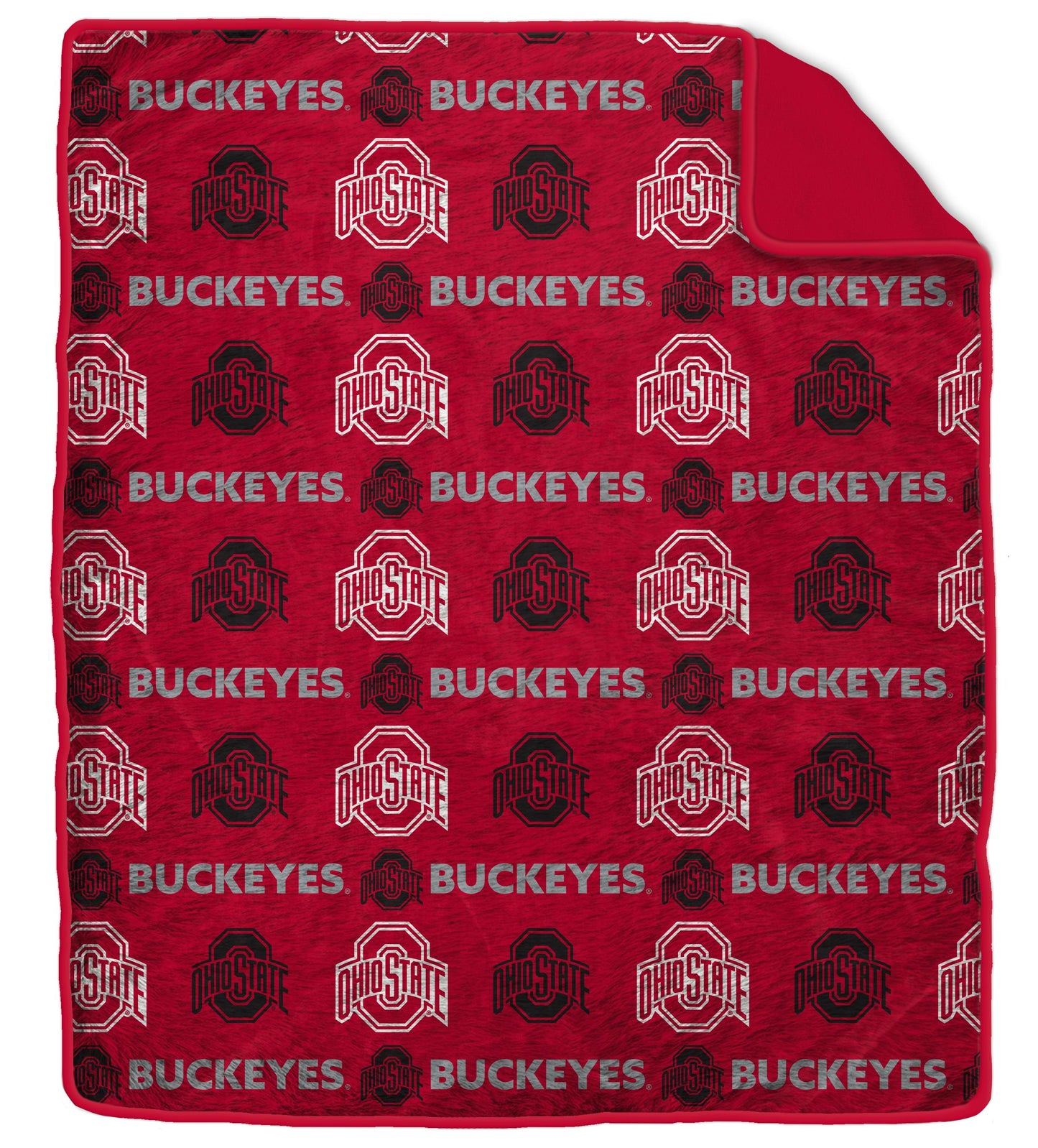 NCAA Tonal Wordmark 60x70 Faux Fur Blanket