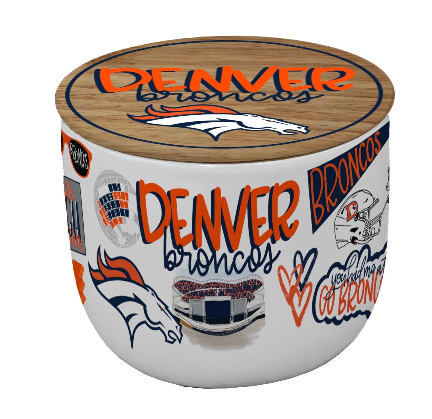NFL Loco Fan 16oz Ceramic Candle