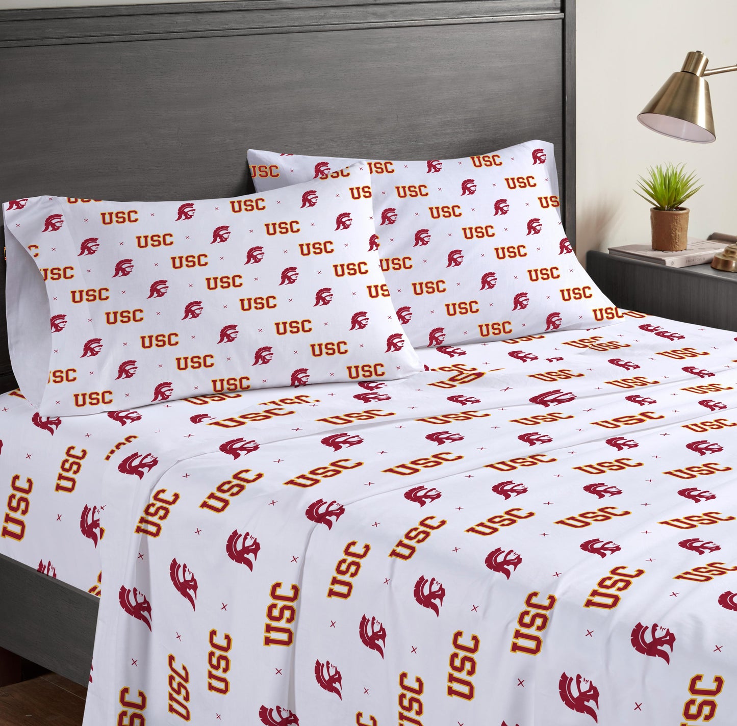 NCAA Small X Queen Sheet Set