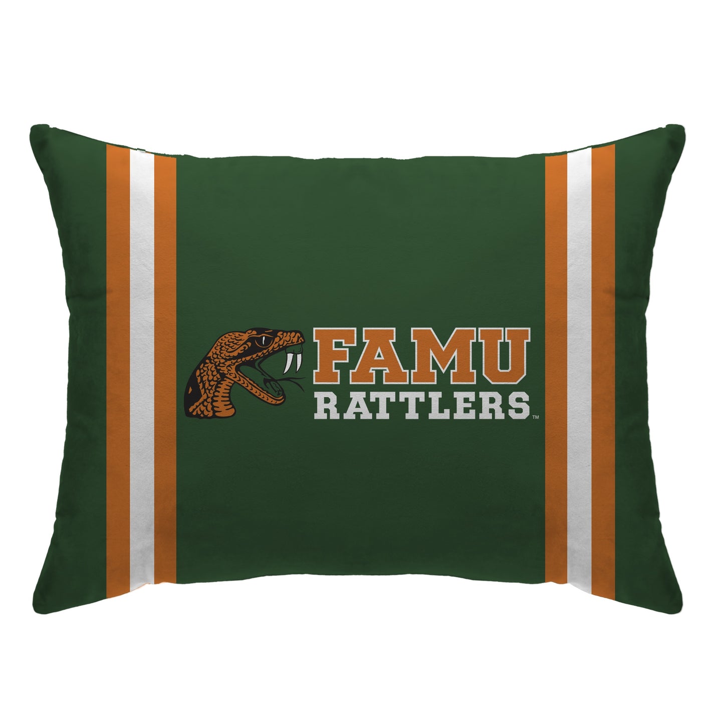 NCAA Standard Stripe Logo Bed Pillow