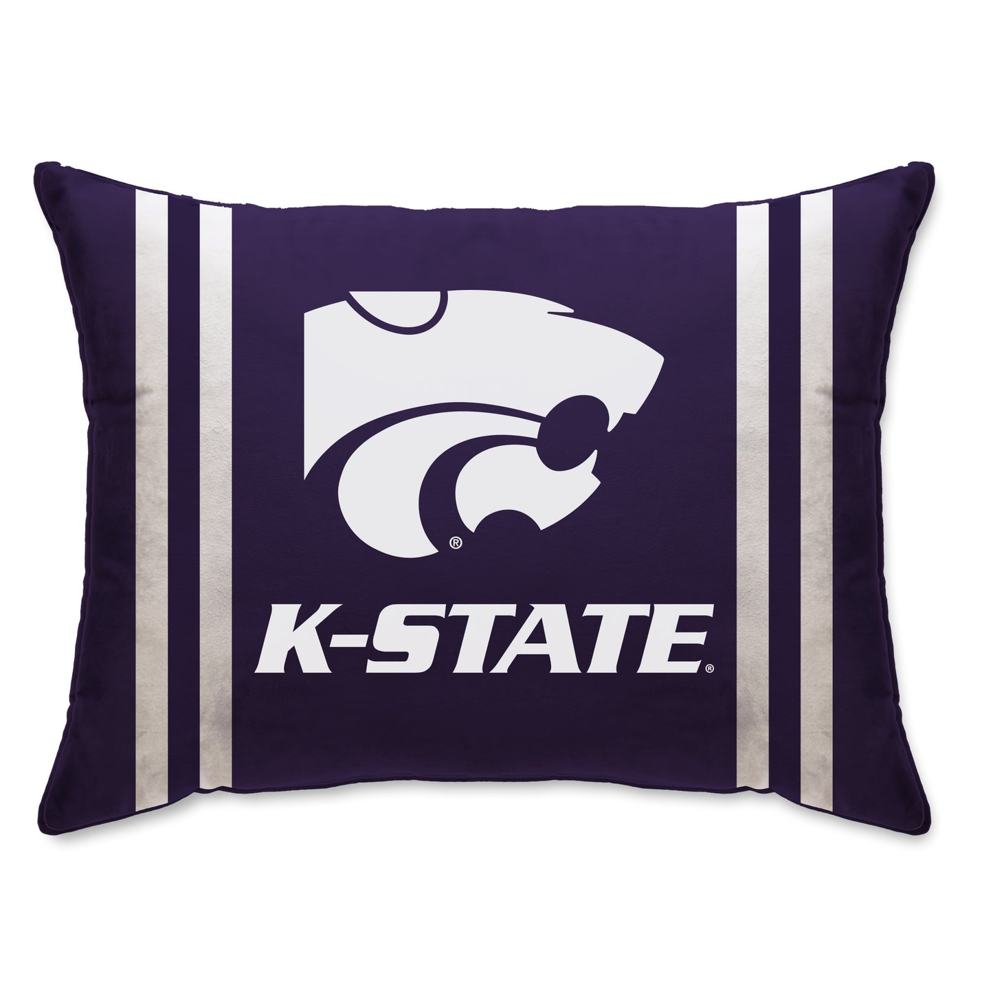NCAA Standard Stripe Logo Bed Pillow