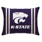 NCAA Standard Stripe Logo Bed Pillow