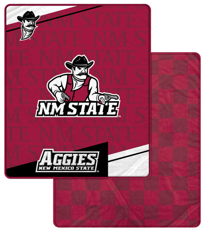 NCAA Diagonal Ghost Checker 60x70 Blanket