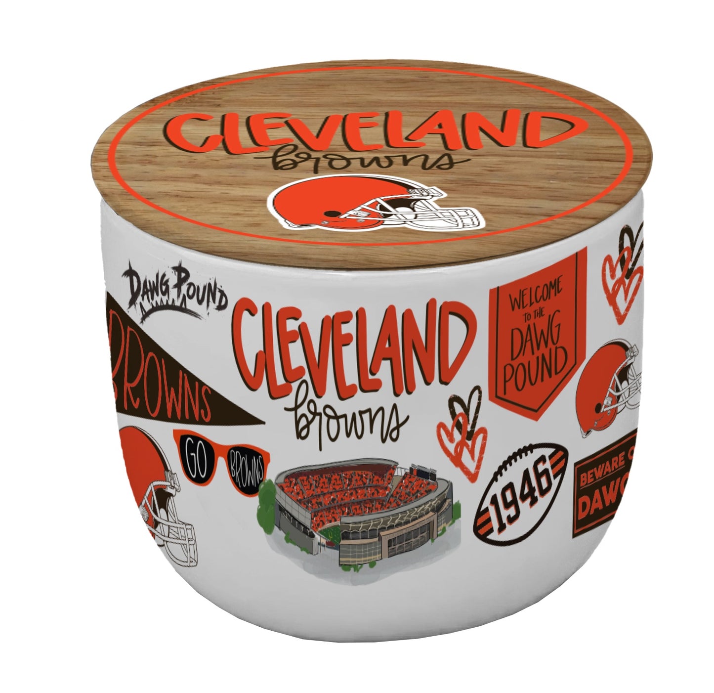 NFL Loco Fan 16oz Ceramic Candle