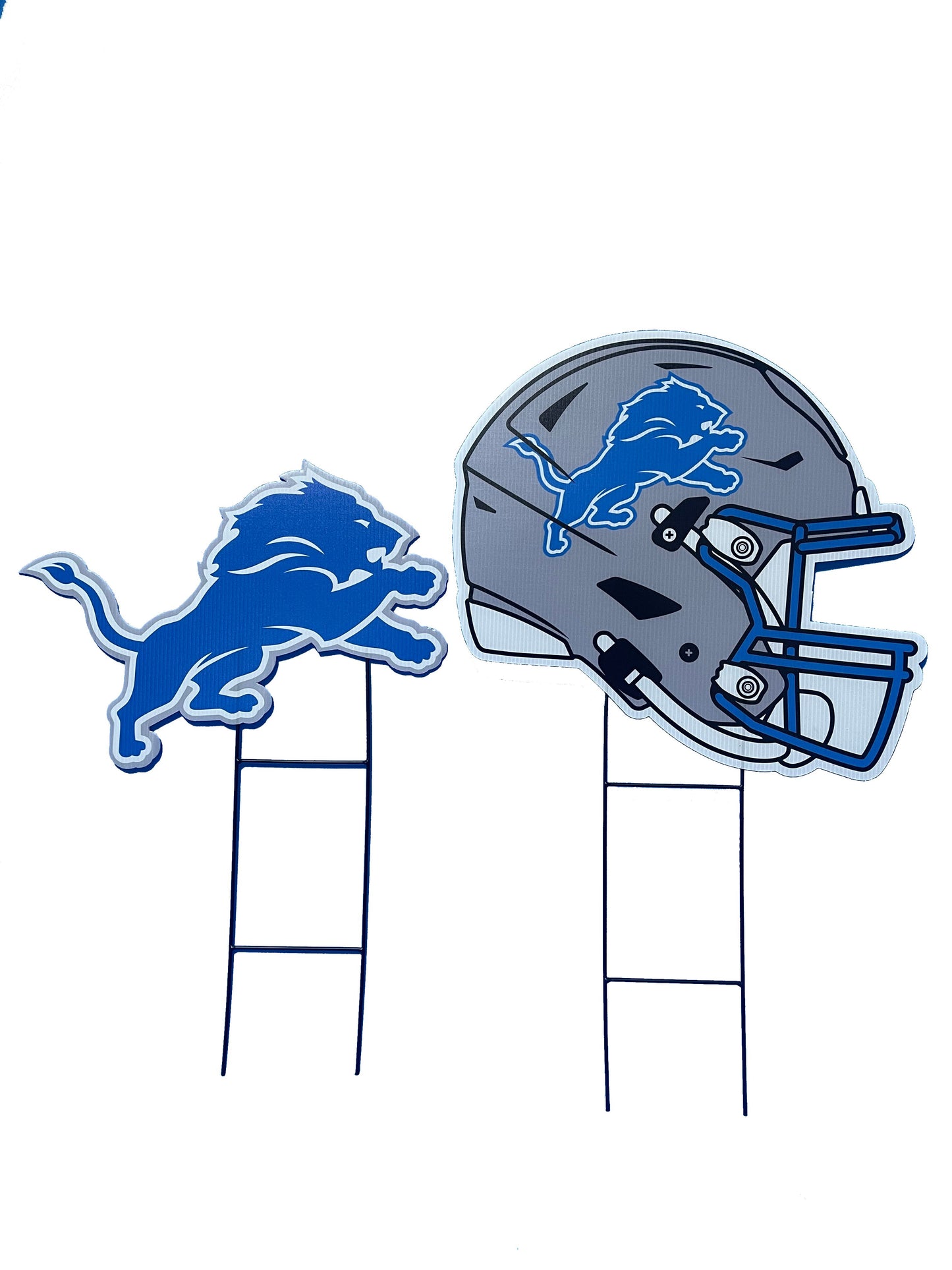 NFL Logo and Helmet 2 Pack Yard Sign Set