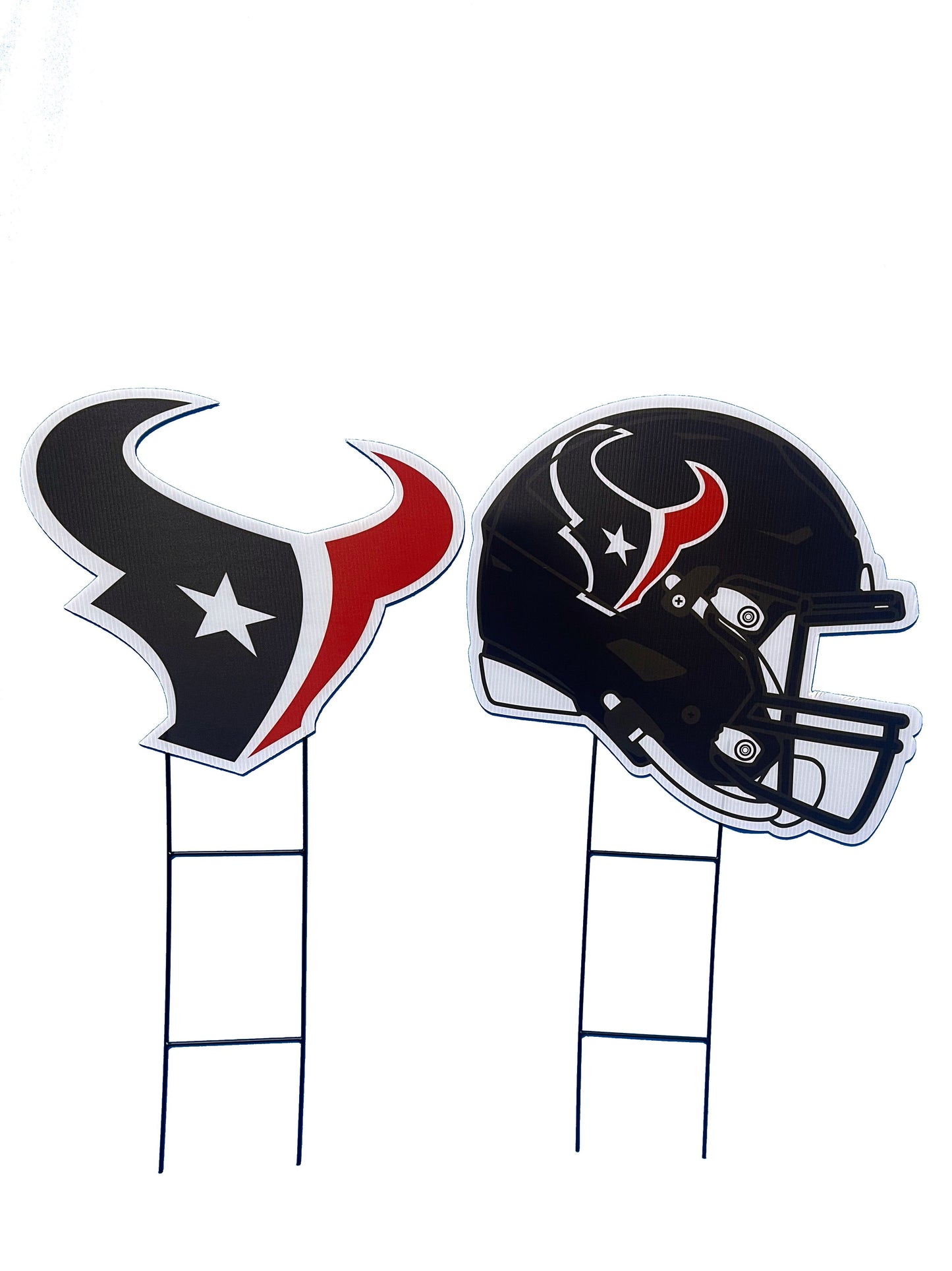 NFL Logo and Helmet 2 Pack Yard Sign Set