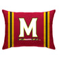 NCAA Standard Stripe Logo Bed Pillow