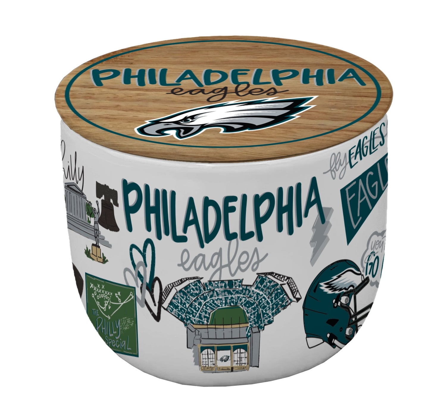 NFL Loco Fan 16oz Ceramic Candle