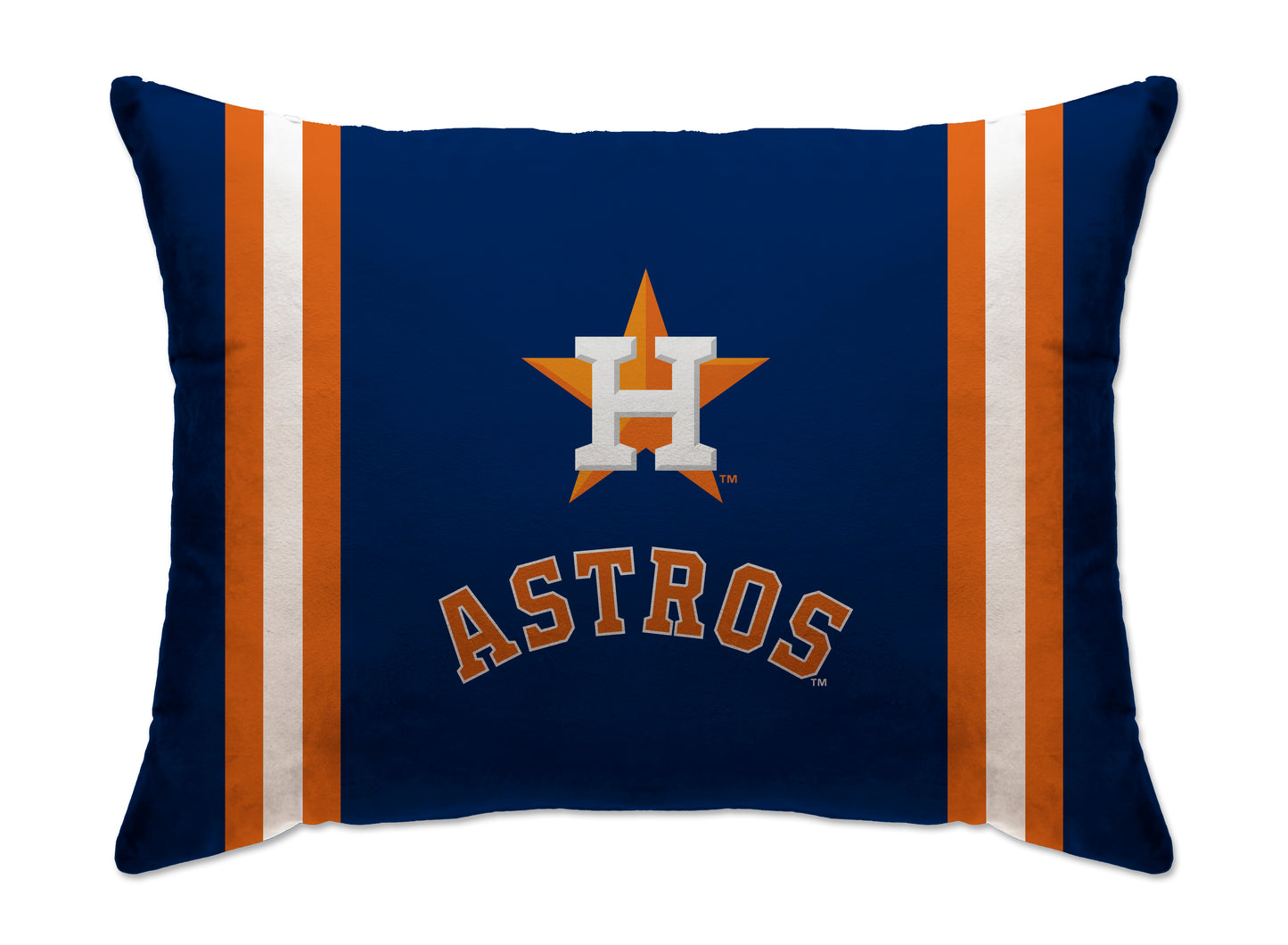 MLB Standard Logo Stripe Bed Pillow