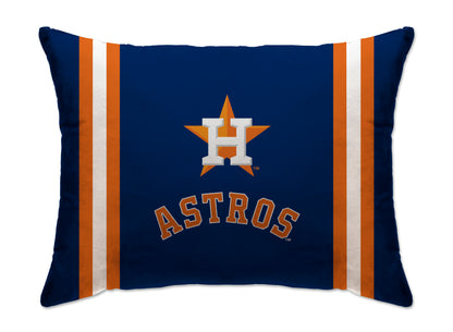 MLB Standard Logo Stripe Bed Pillow