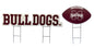 NCAA Wordmark & Football 3 Pack Yard Sign Set