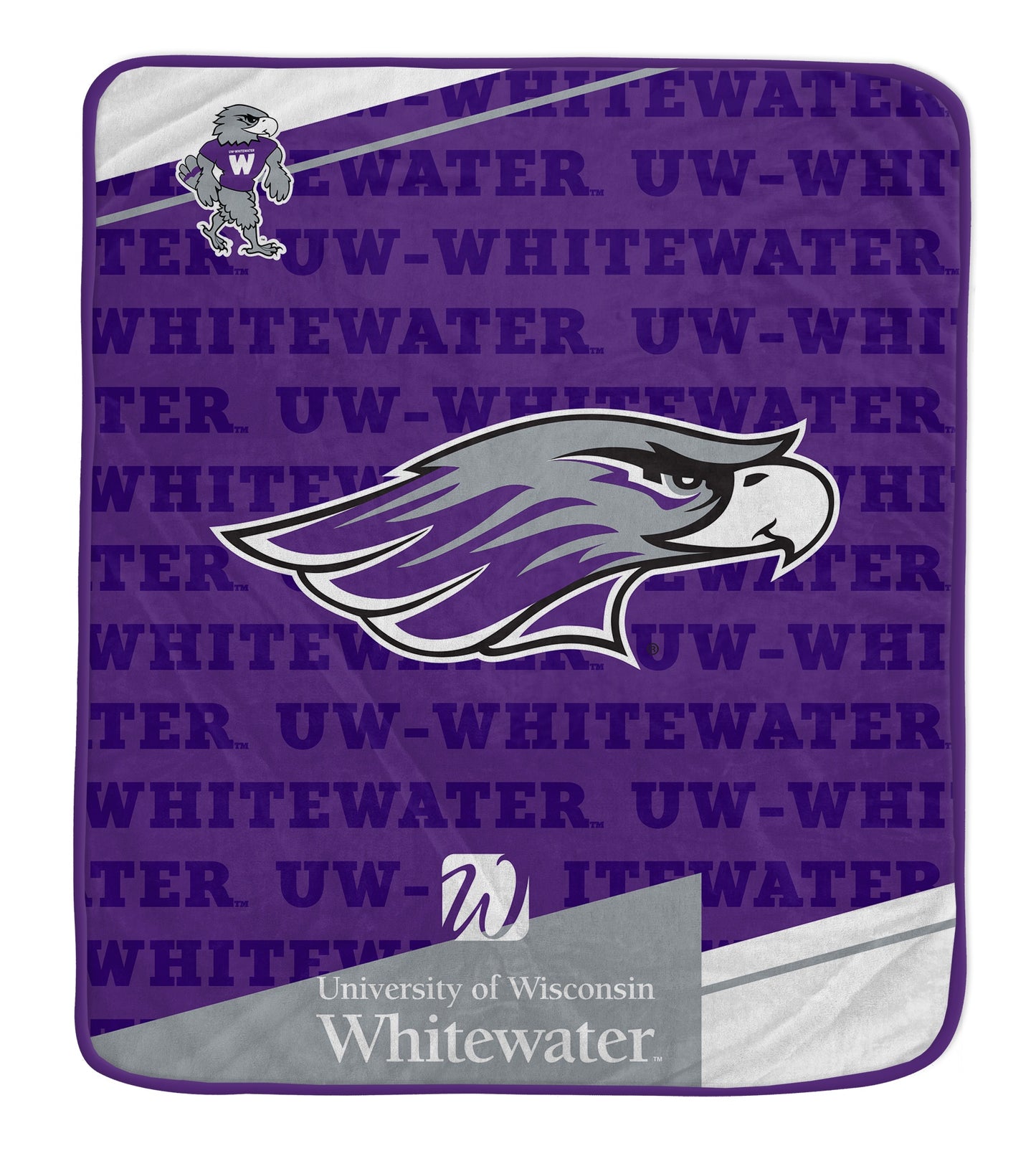 NCAA Diagonal Ghost Ultra Soft 50x60 Blanket