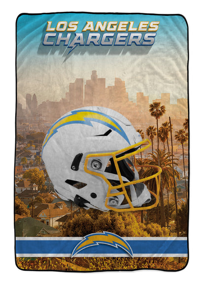 NFL Skyline Series Helmet 66x95 Oversized Blanket
