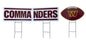 NFL Wordmark & Football 3 Pack Yard Sign Set