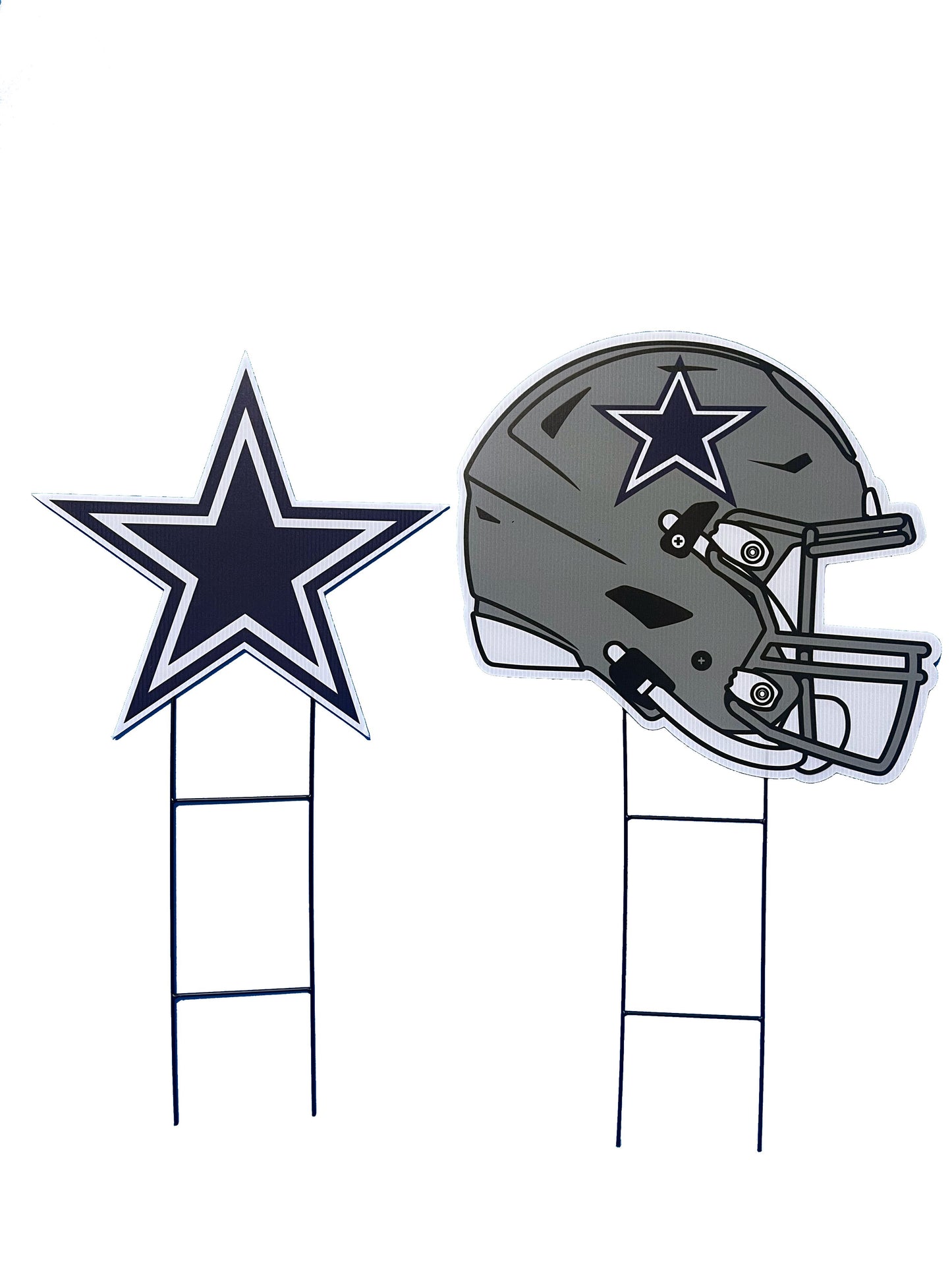 NFL Logo and Helmet 2 Pack Yard Sign Set