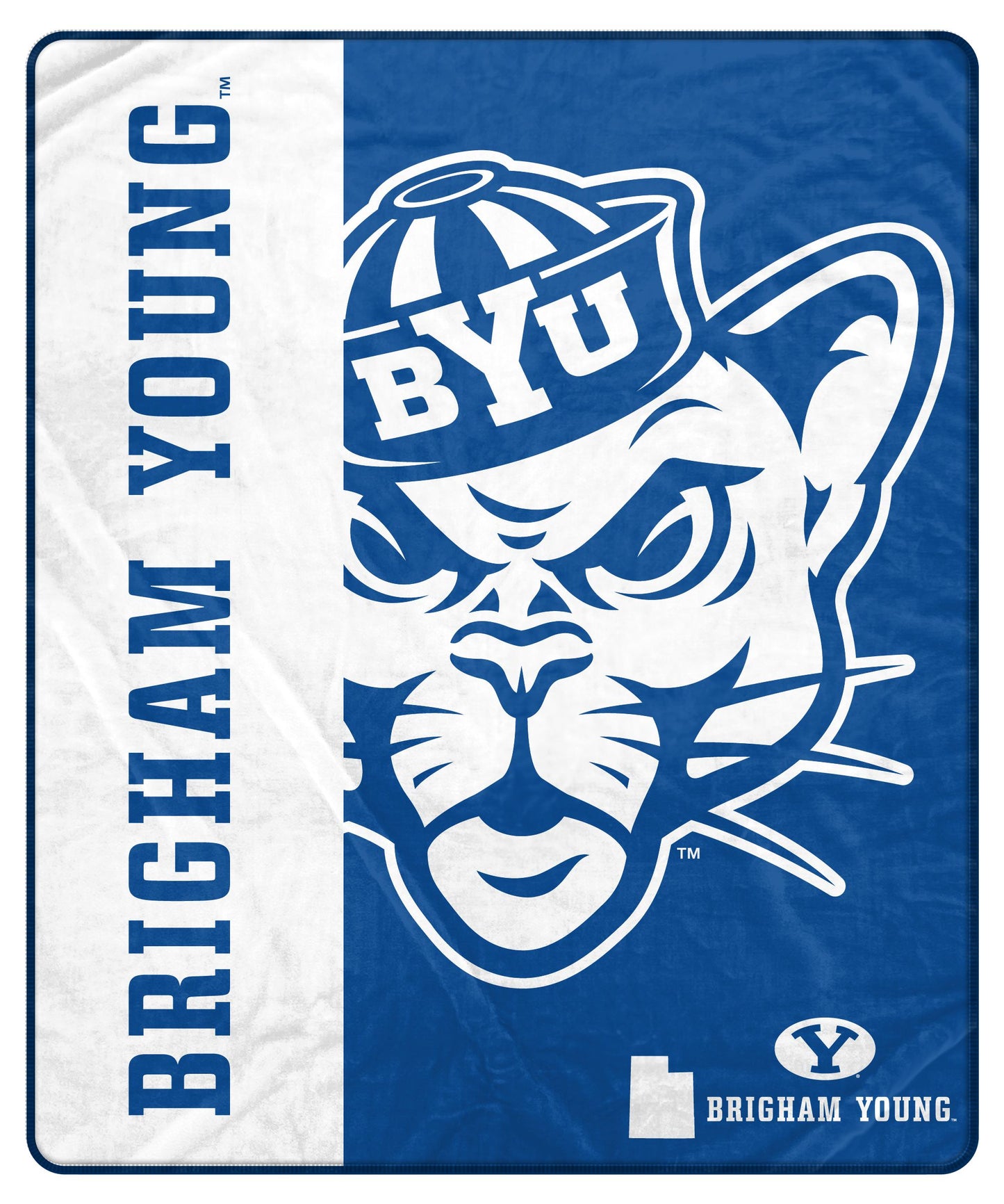 NCAA Endzone Ultra Soft Tailgate Throw
