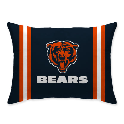 NFL Standard Logo Stripe Bed Pillow