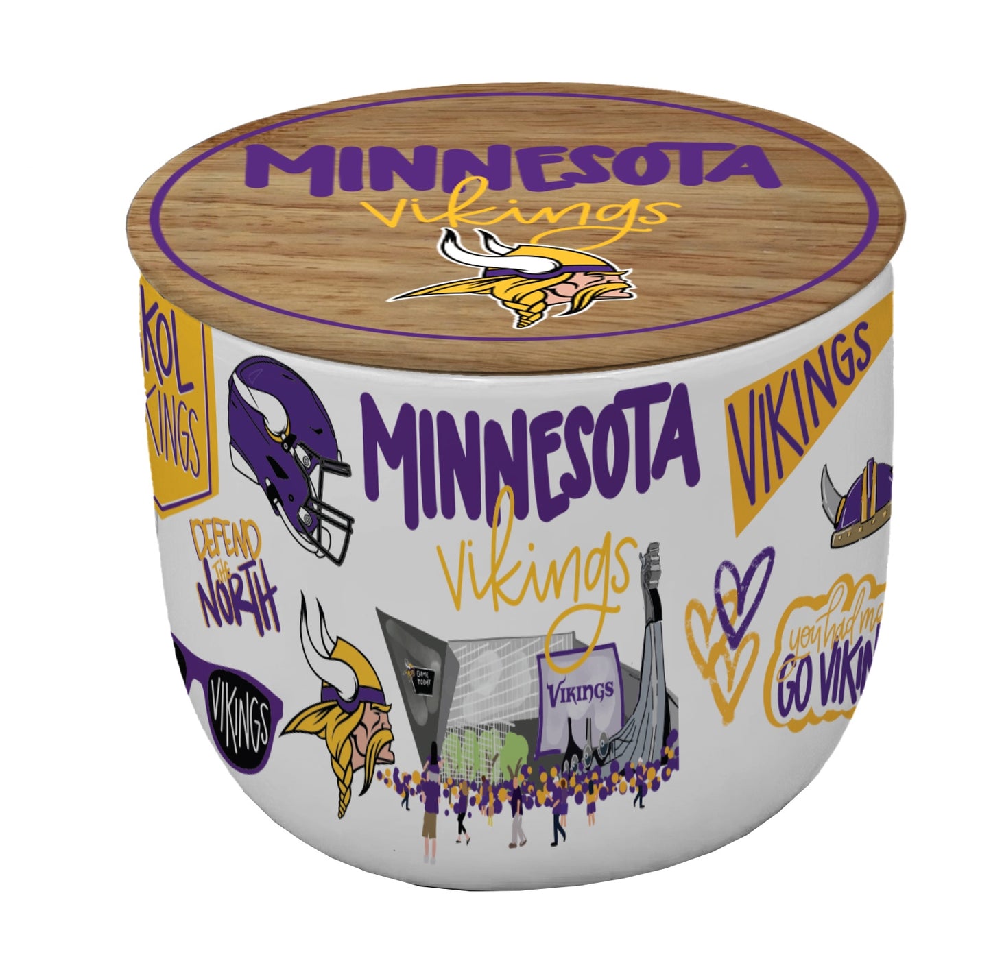 NFL Loco Fan 16oz Ceramic Candle