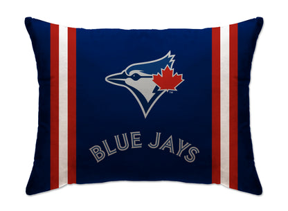 MLB Standard Logo Stripe Bed Pillow