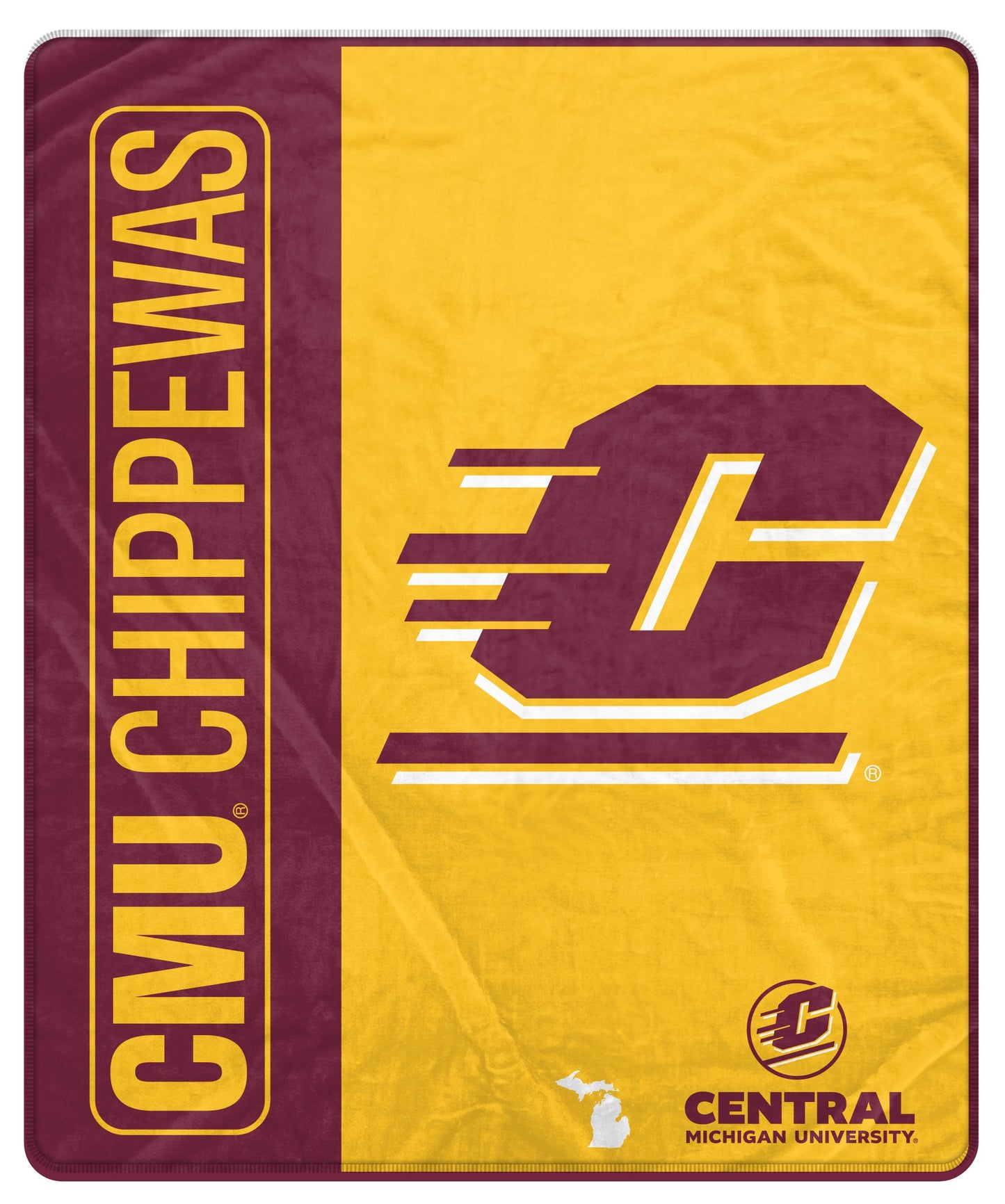 NCAA Endzone Ultra Soft Tailgate Throw