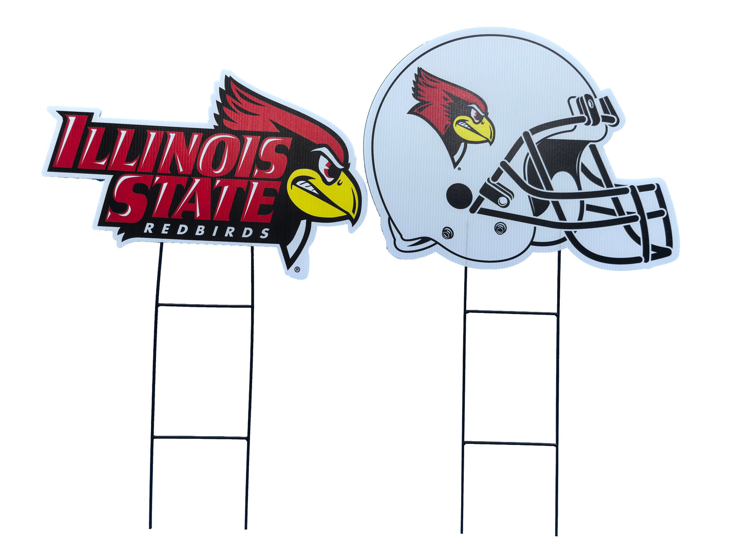 NCAA Logo and Helmet 2 Pack Yard Sign Set