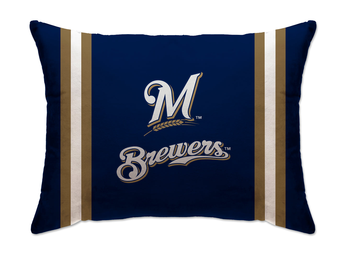 MLB Standard Logo Stripe Bed Pillow