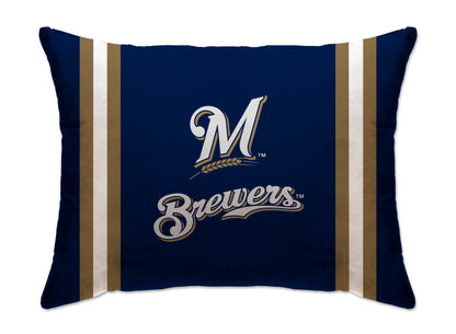 MLB Standard Logo Stripe Bed Pillow