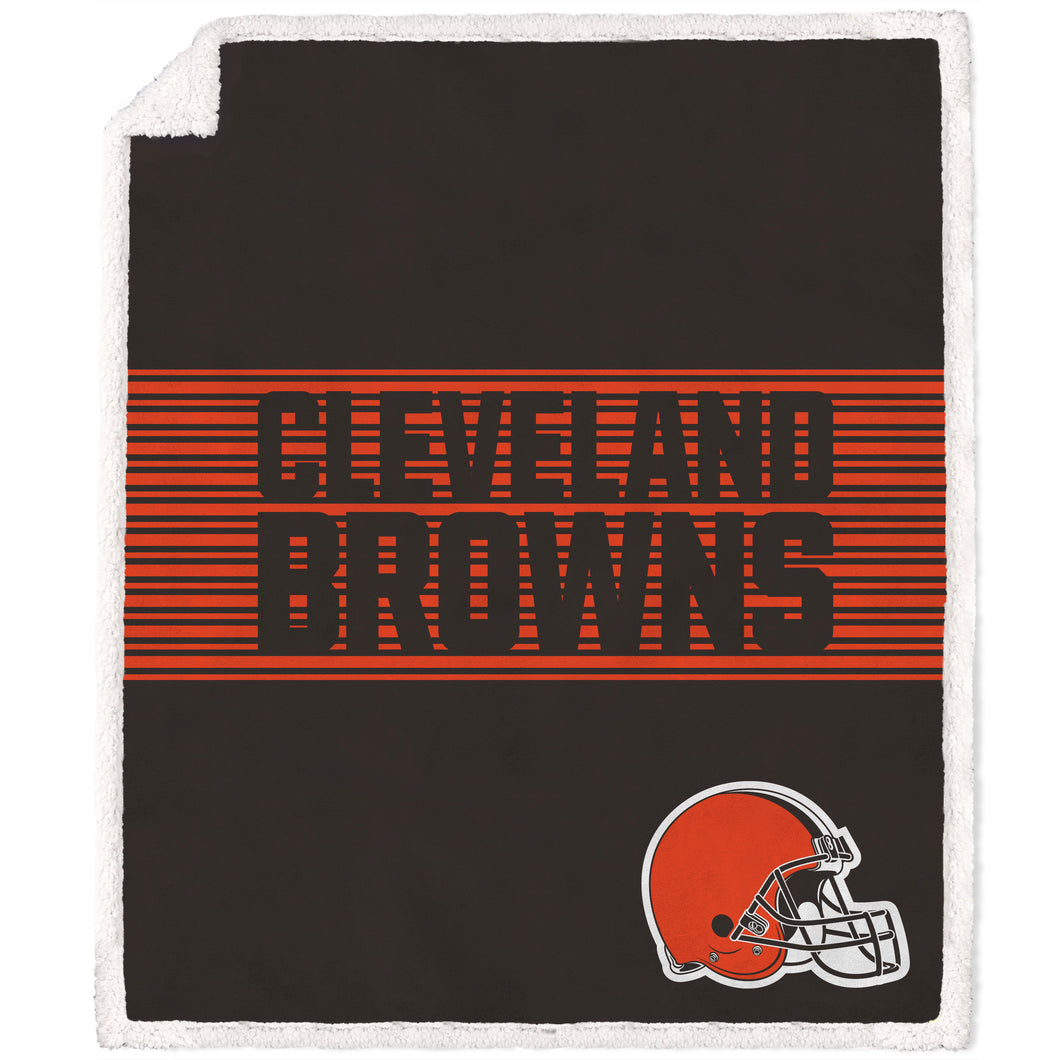 Cleveland Browns Center Stripe Blanket