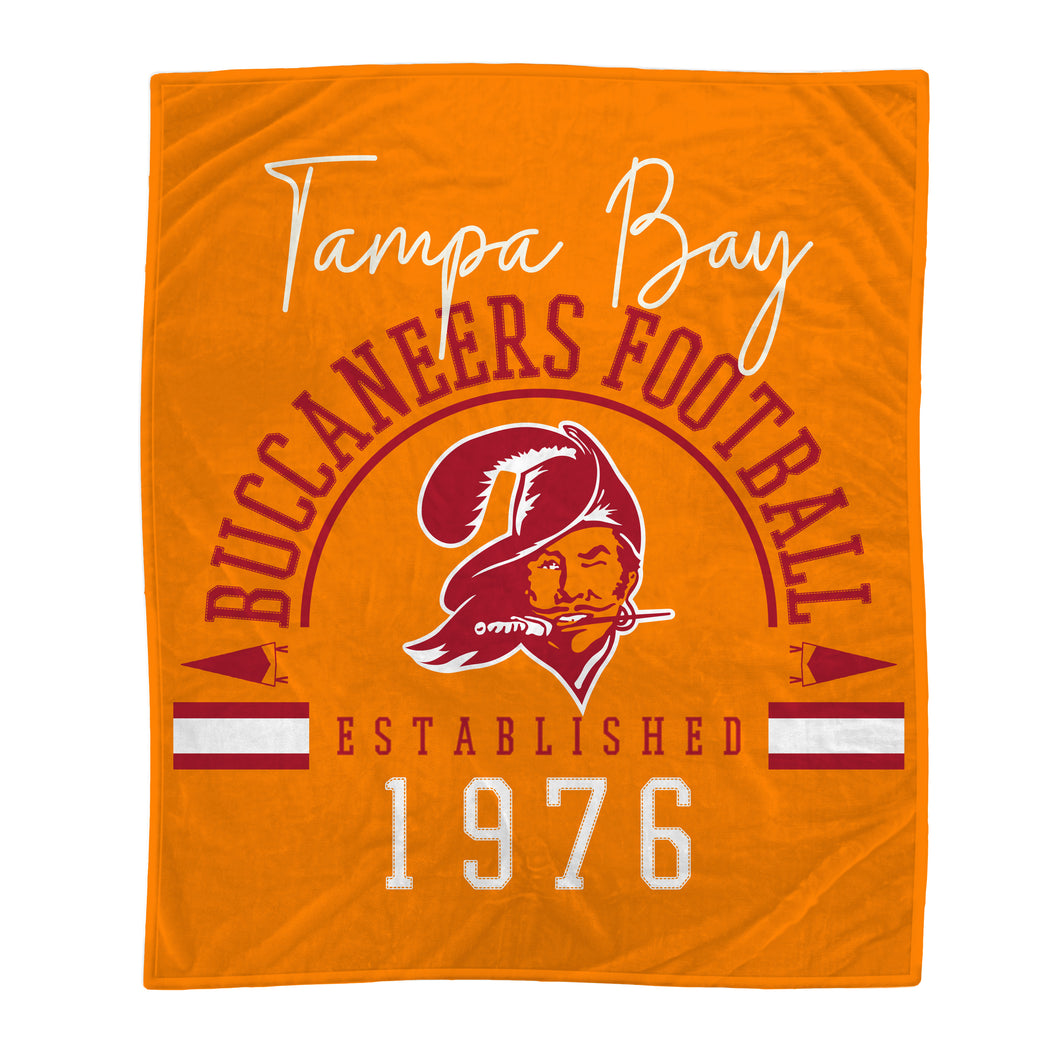 Tampa Bay Buccaneers Vintage Logo Series Blanket