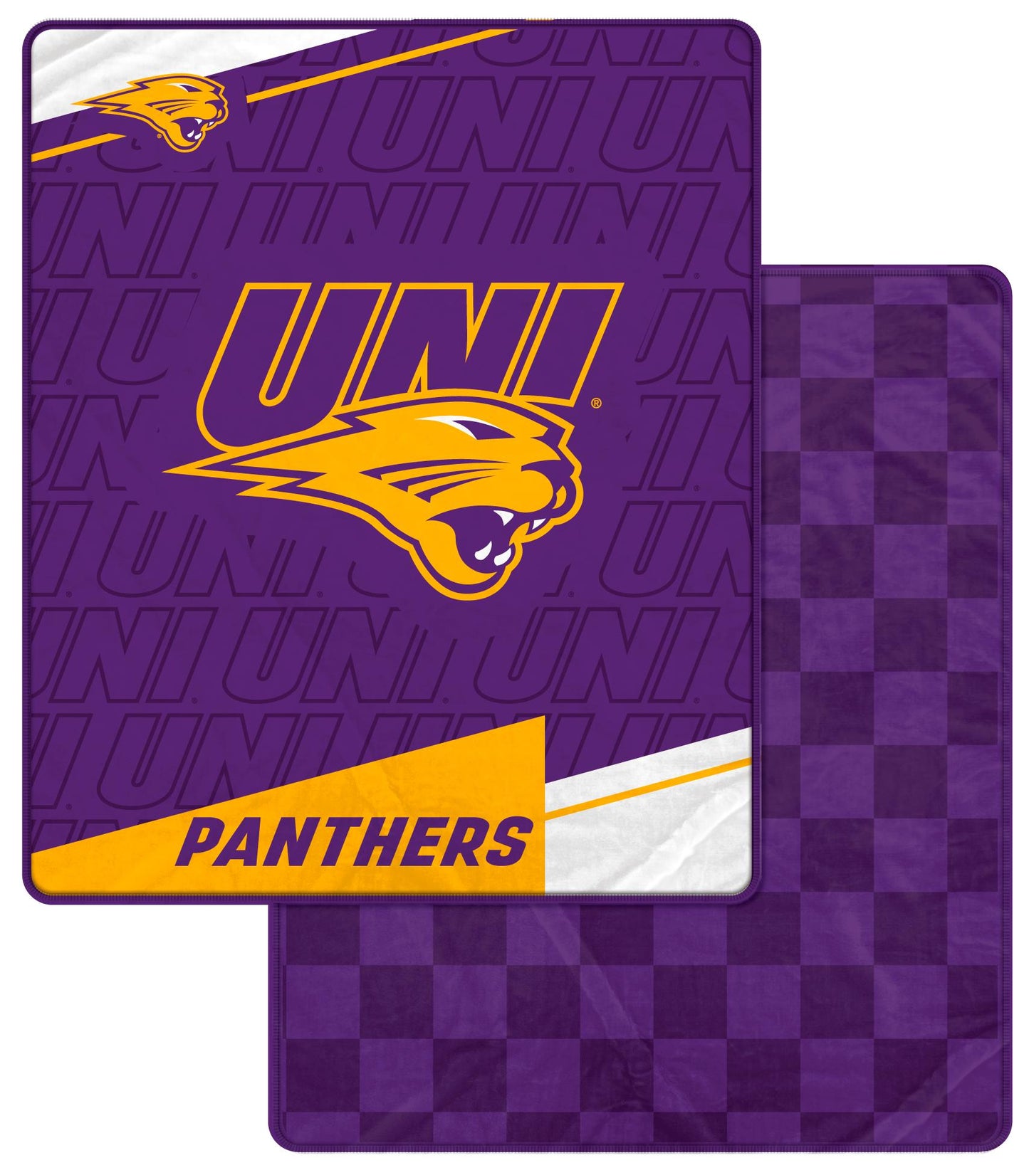 NCAA Diagonal Ghost Checker 60x70 Blanket