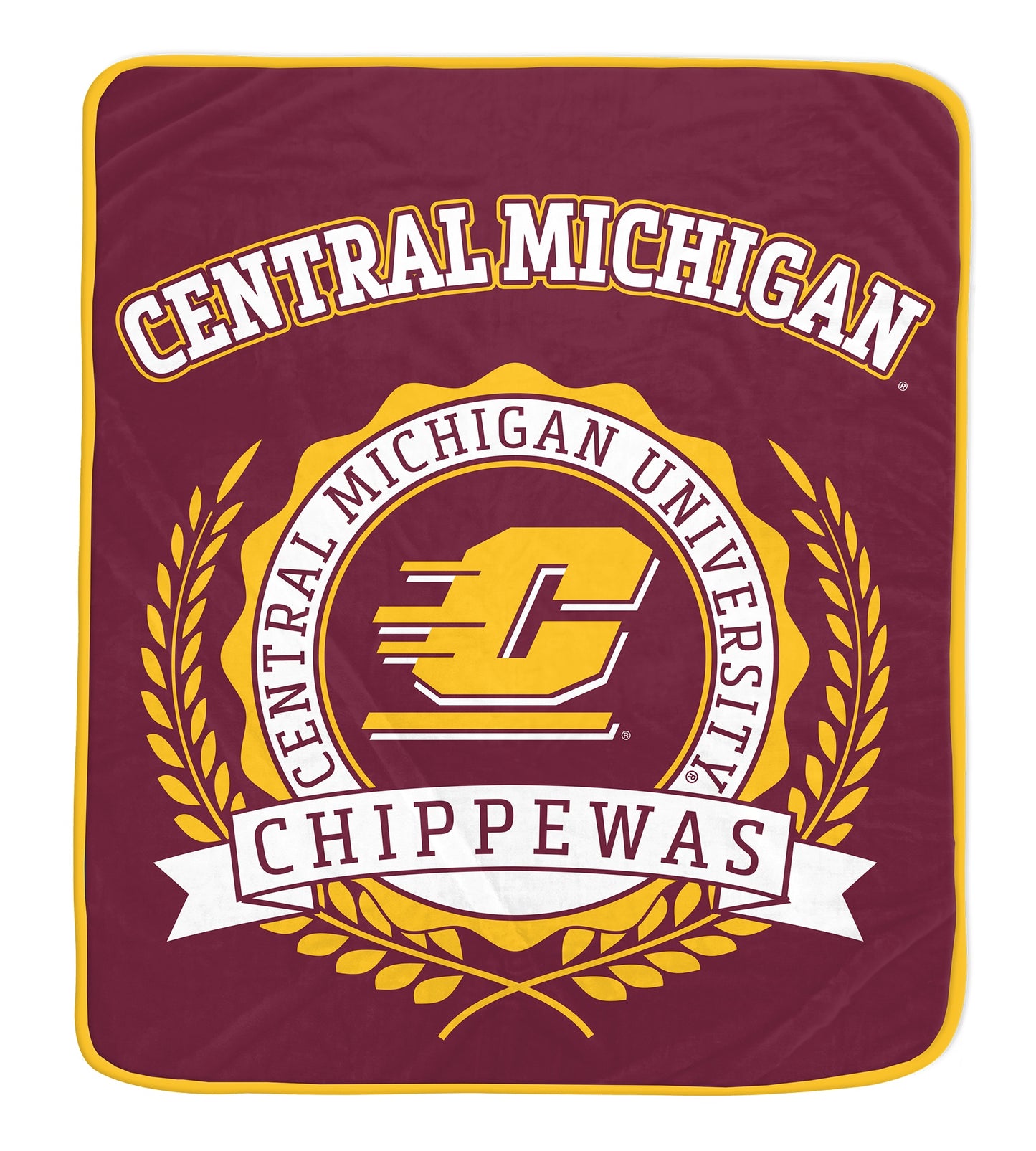 NCAA University Crest 50x60 Ultra Soft Blanket