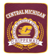 Load image into Gallery viewer, NCAA University Crest 50x60 Ultra Soft Blanket
