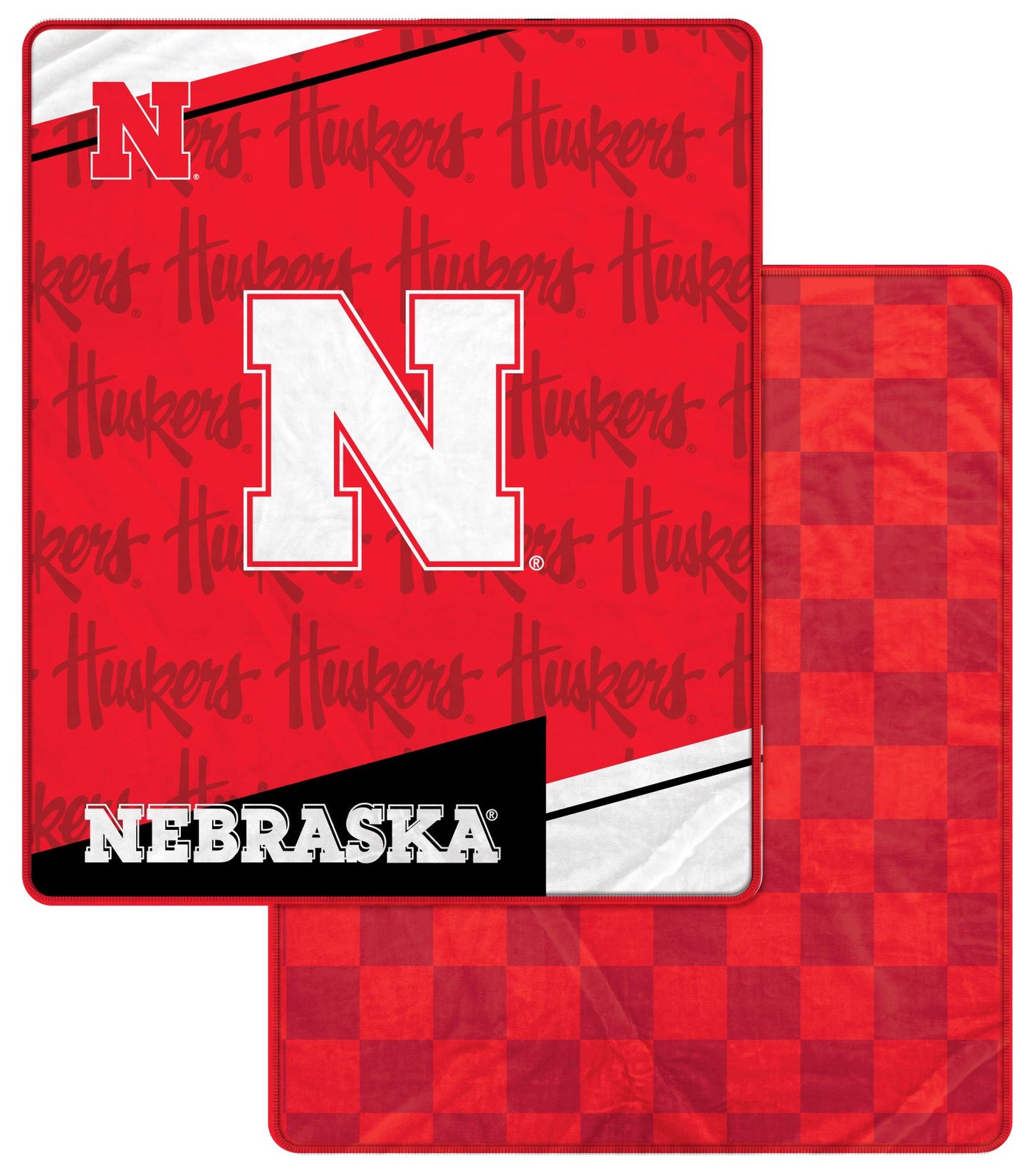 NCAA Diagonal Ghost Checker 60x70 Blanket