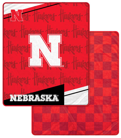 NCAA Diagonal Ghost Checker 60x70 Blanket