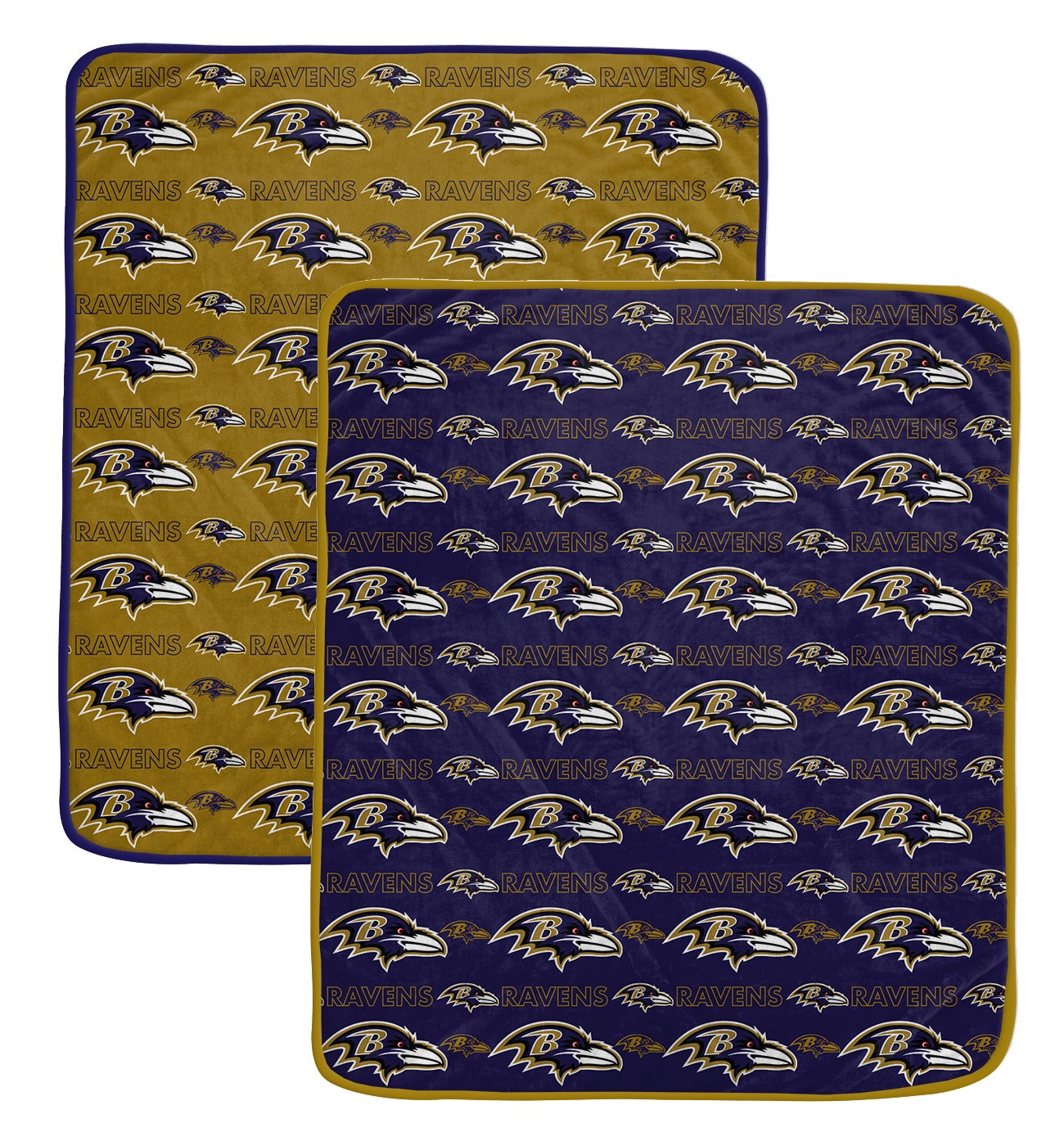 NFL Home & Away Logo Roll 60x70 2 Pack Blanket Set