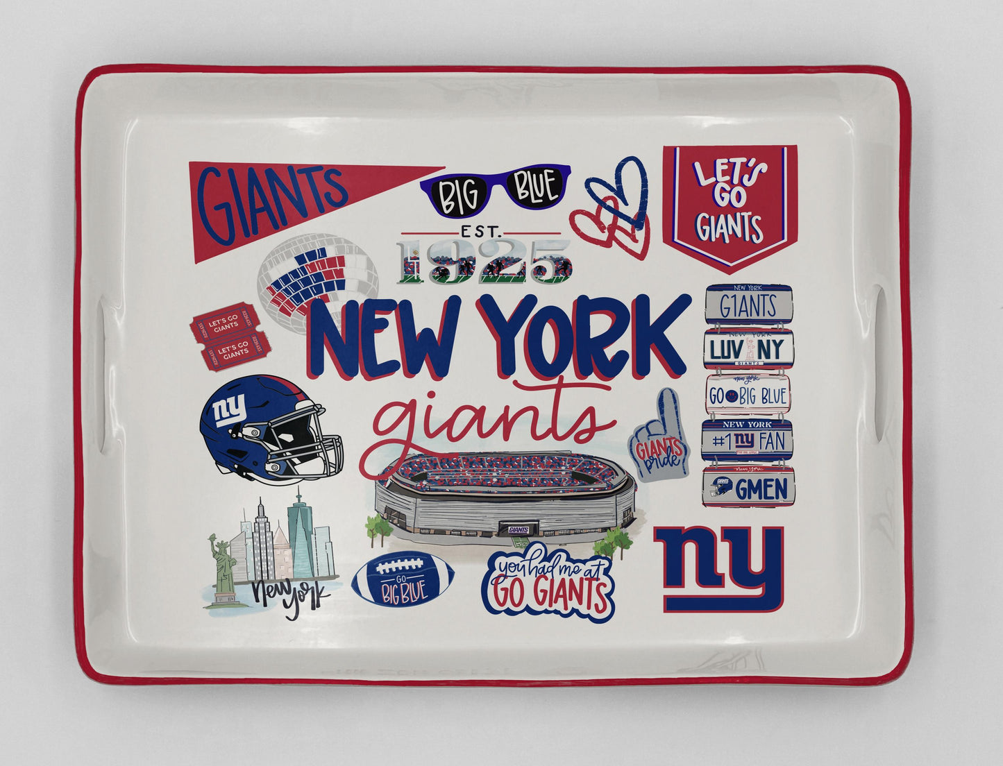 NFL Loco Fan Large Serving Tray w/Handles