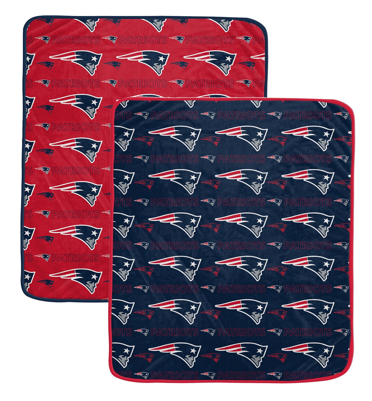 NFL Home & Away Logo Roll 60x70 2 Pack Blanket Set
