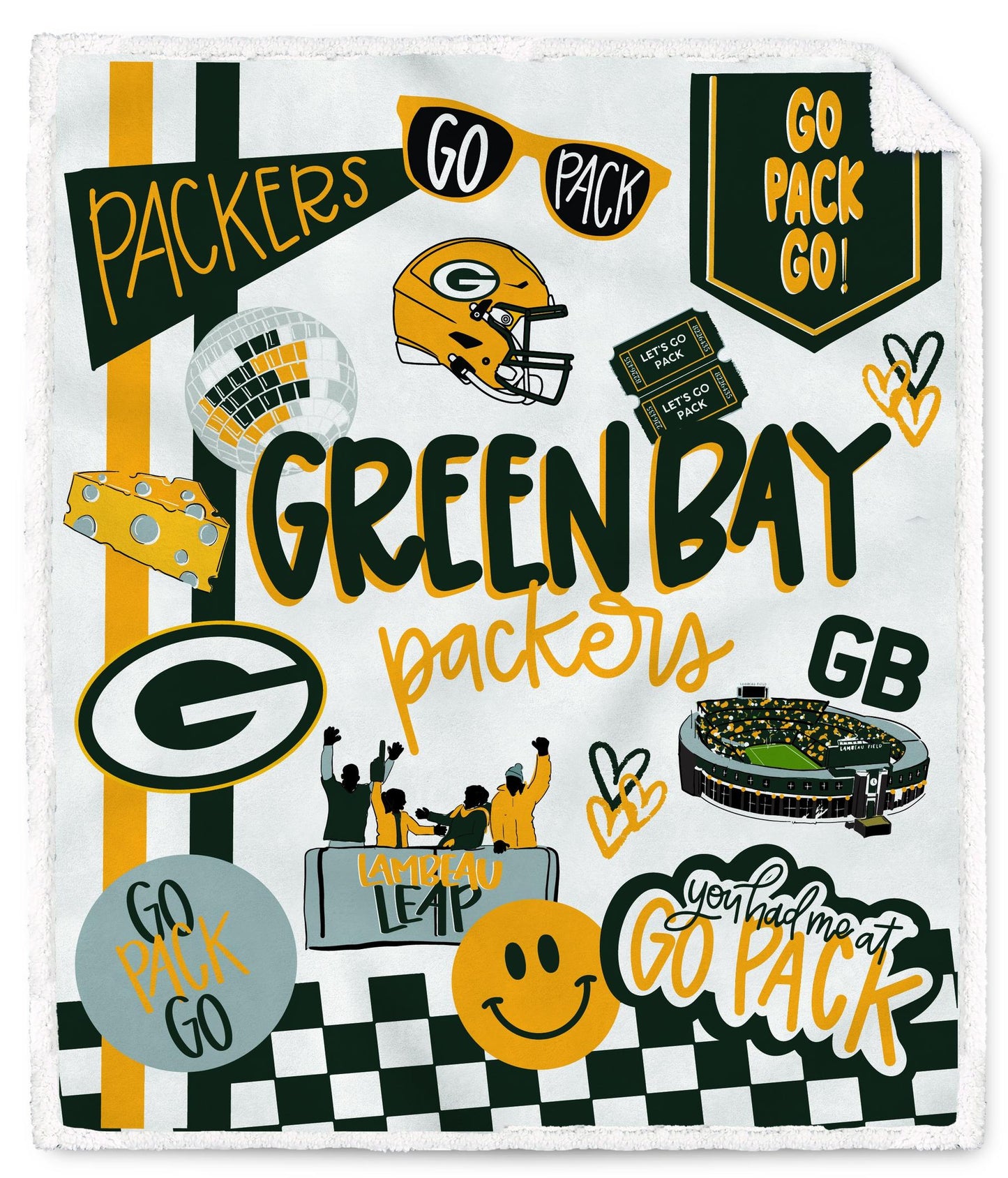 NFL Loco Fan Ultra Cozy 60x70 Sherpa Blanket
