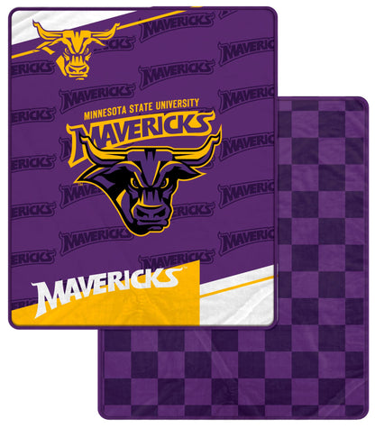 NCAA Diagonal Ghost Checker 60x70 Blanket