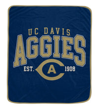 Load image into Gallery viewer, NCAA Vintage Arch Block Ultra Soft 50x60 Throw Blanket
