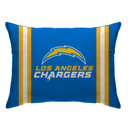 NFL Standard Logo Stripe Bed Pillow