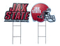 NCAA Logo and Helmet 2 Pack Yard Sign Set